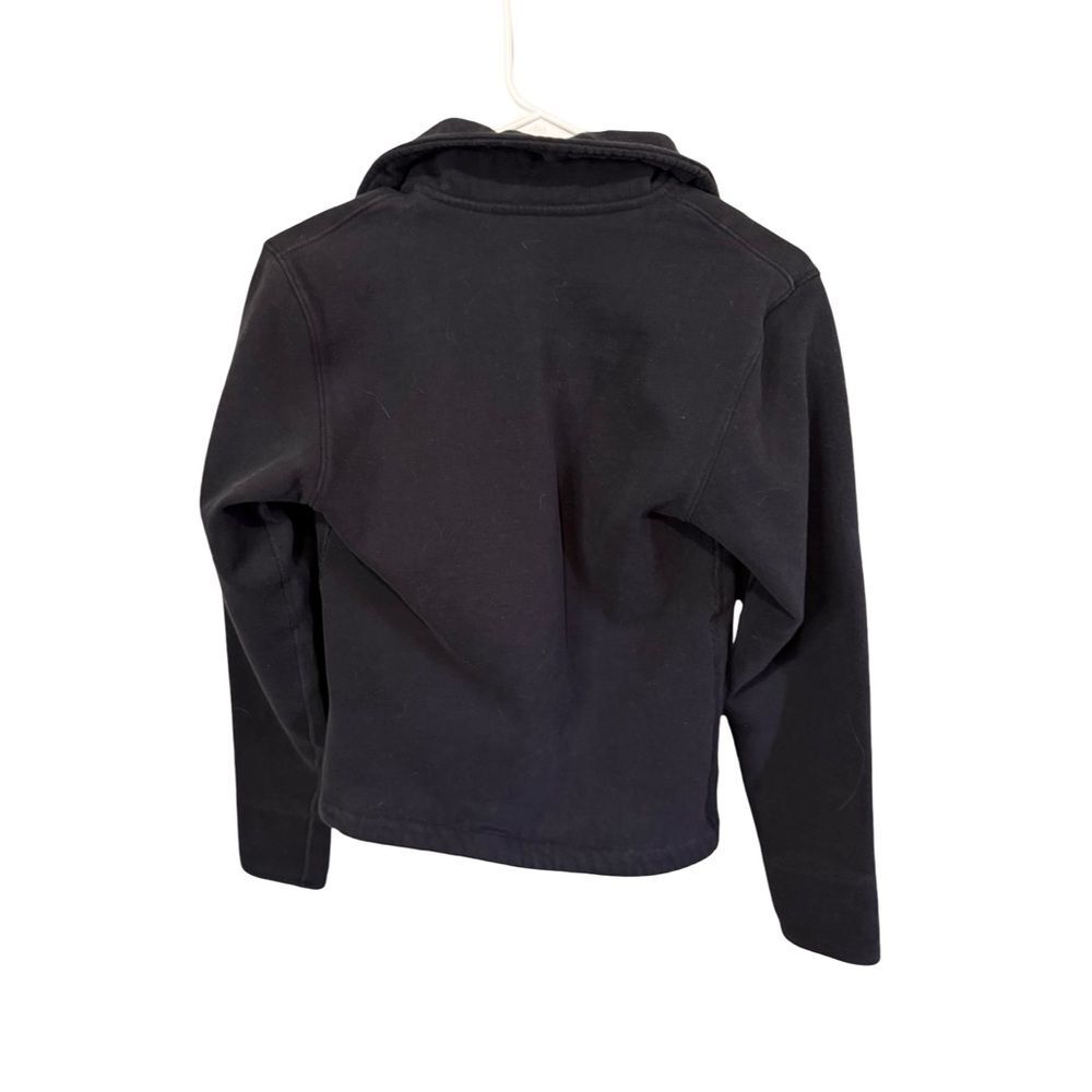 Lululemon Black Scuba Moto Jacket Gold Zip Size 4 - Picture 3 of 5